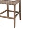 Bali & Pari Toby Modern Bohemian Grey Kubu Rattan and Rustic Taupe Finished Mahogany Wood Counter Stool 245-13715-ZORO - alternate 4